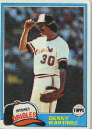 1981 Topps Baseball Cards      367     Dennis Martinez